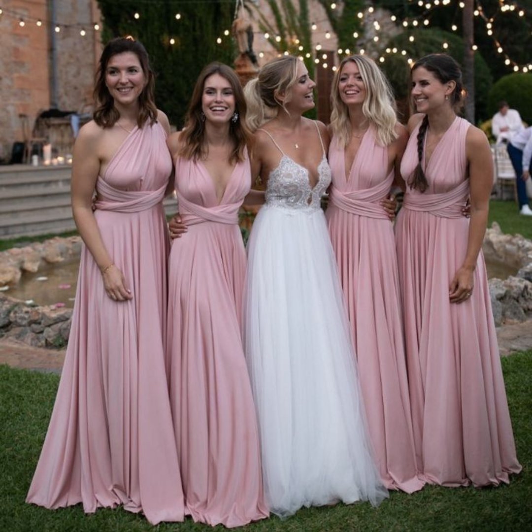 Vestido Dama Damas De Honor Rosa Gold Vestido Dama Vestidos Elegantes Vestido Tirantes Multiposicion Moda Boda Vestido Dama Damas De Honor Rosa Gold Vestido Dama Vestidos Elegantes Vestido Tirantes Multiposicion Moda Boda